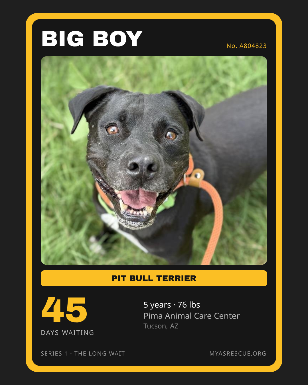 Big Boy’s trading card, front