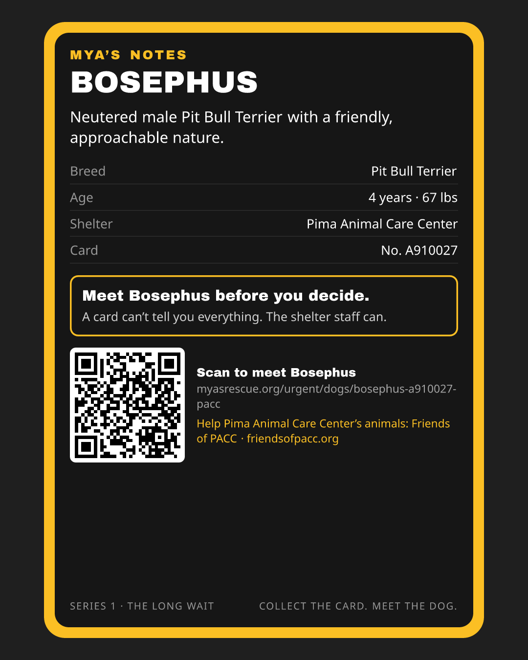 Bosephus’s trading card, back