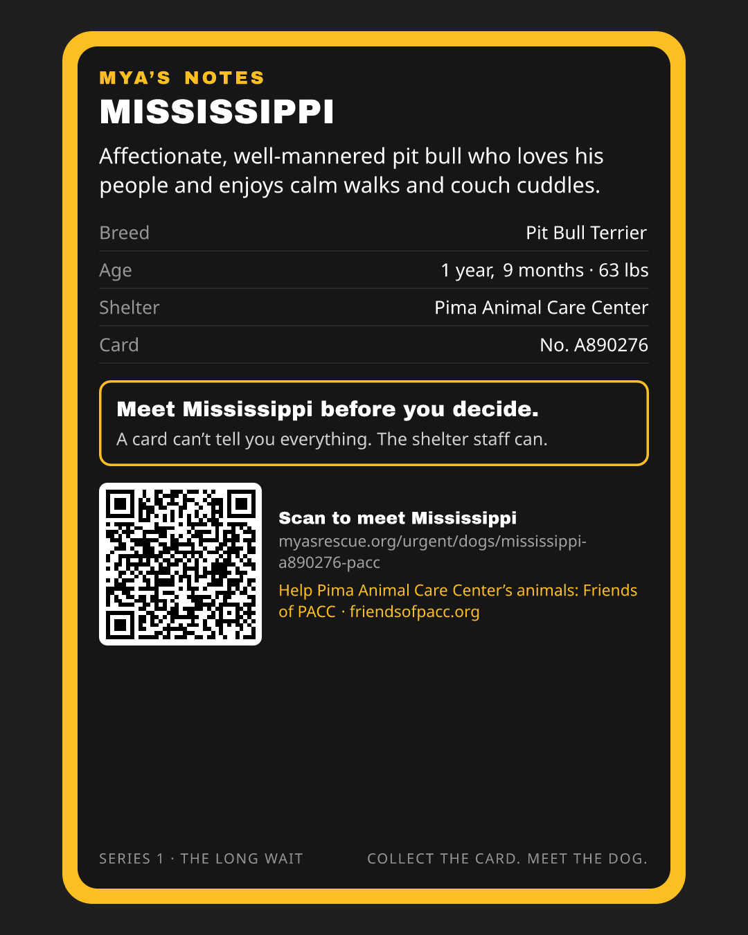 Mississippi’s trading card, back